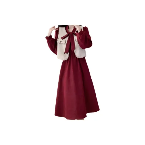 Genius Pooh Женская одежда Длинное платье с длинными рукавами для женщин