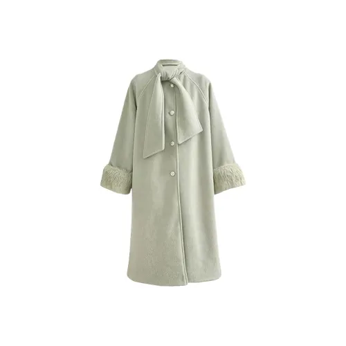 SCCREBEL OFFICIAL Чайно-зеленый Женское пальто