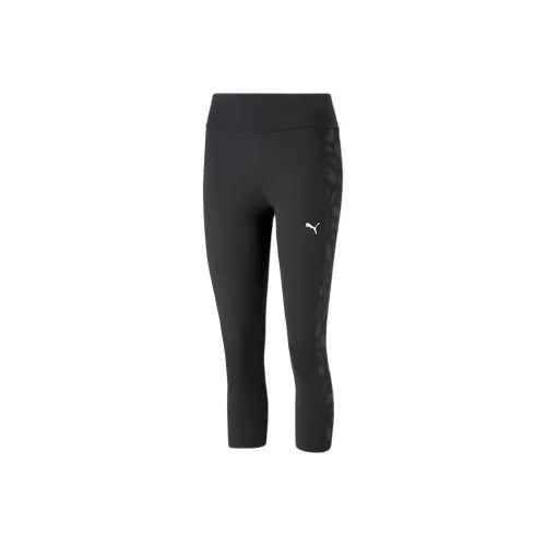 PUMA Favorite Printed Высокая Талия 3 4 Тренировки Леггинсы Женские Черные