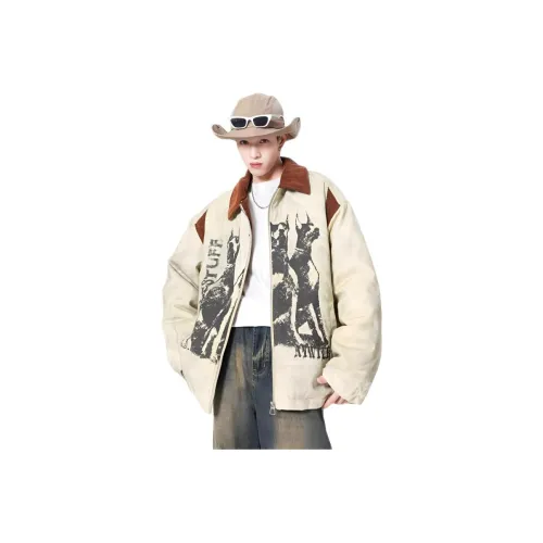 TONYBEAR Осенний Модный Бренд Свободный крой Tie Dye С принтом Пара Куртка Мужская