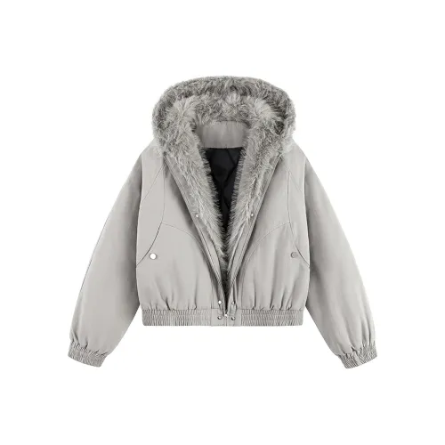 Розовый YD ZSD01 Серый Женские пуховики