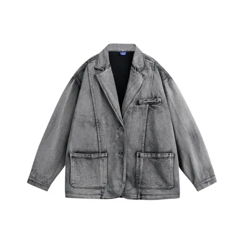 Ant Studio Серый Унисекс Джинсовые Куртки