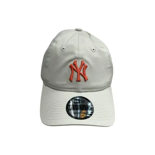 New Era Хлопковые кепки унисекс бежевые