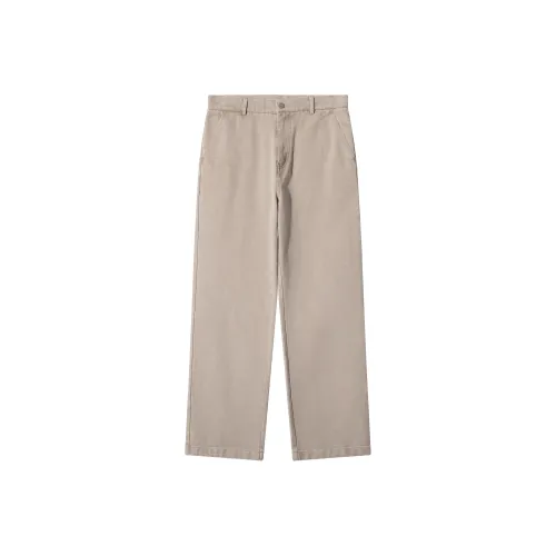 SANBAI STUDIO Многоцветные тяжелые холщовые брюки для мужчин 100% хлопок винтажный прямой крой повседневные брюки унисекс