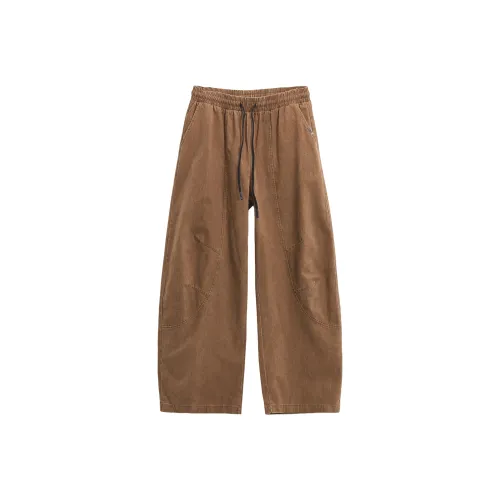 ENTONG Кофейный Унисекс Повседневные Штаны