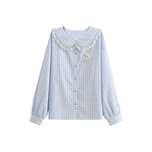 SNBL Blue Women's Shirts SNBL Синий Женские Рубашки