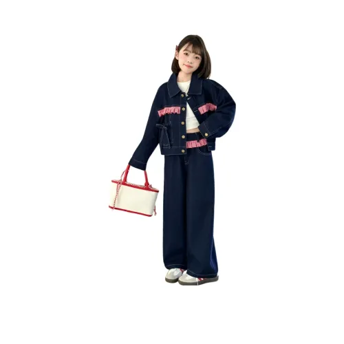 AIXINA Темно-синий синий комплект одежды школьная повседневная спортивная одежда