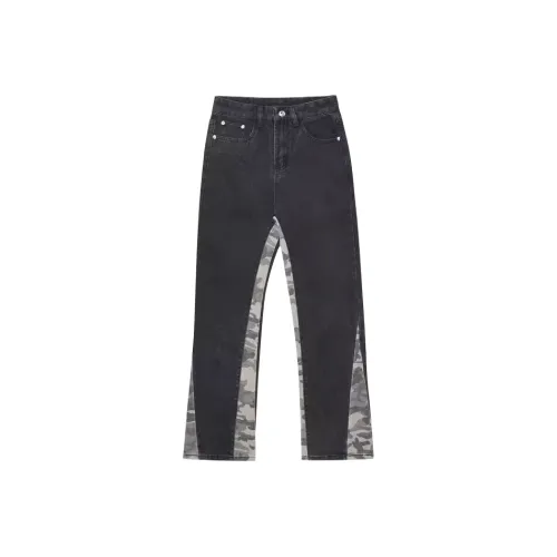 SNEIKLAU Черный Унисекс Джинсы