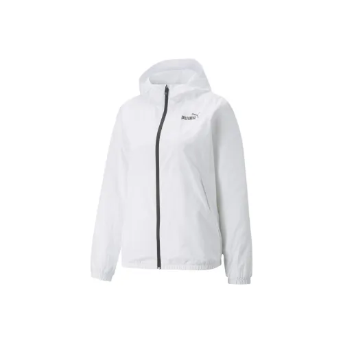 PUMA ESS Essentials Solid Ветровки и Пальто Женские Белые