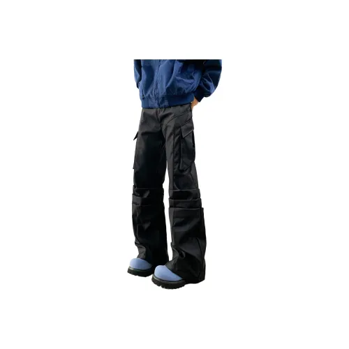 NEVER RULE Black Unisex Casual Pants NEVER RULE Черные Унисекс Повседневные Штаны