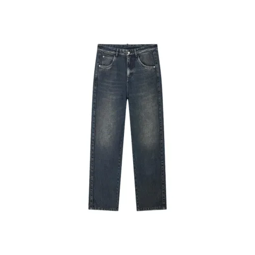 DEGAIA Темный деним синий мужской джинсы