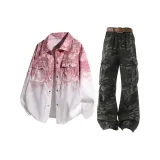 Персик розовый + камуфляж