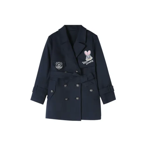 YUANYUAN GIRL Темно-синий Одиночная Куртка для Девочек Детский Топ