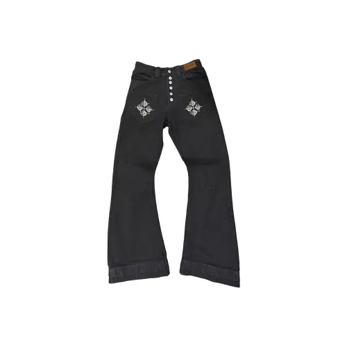 MOO TONAL Черные Унисекс Джинсы