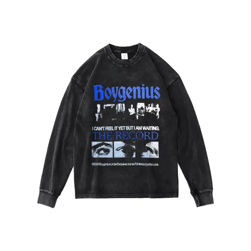 WEINIU Выстиранный Черный Унисекс T-рубашки