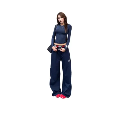 REMOULD Темно-синие женские повседневные штаны