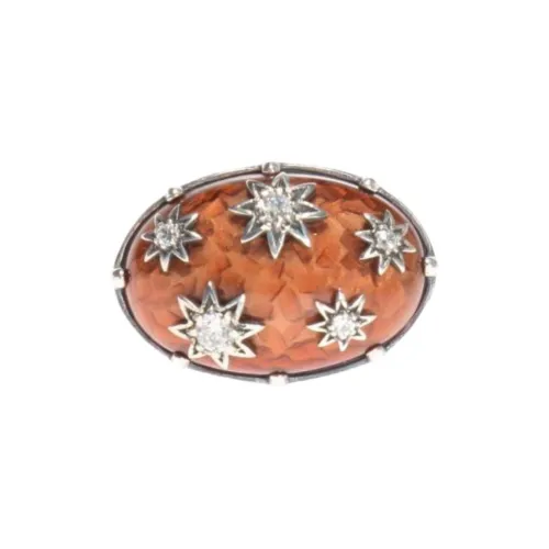 Bottega Veneta Серьги из металла женские оранжевые