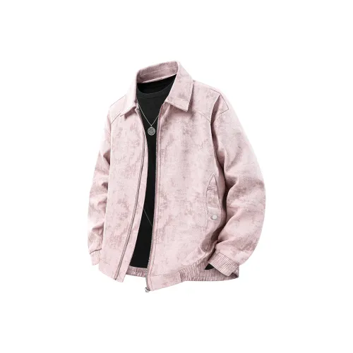 PGNC Осенний Винтаж Ветрозащитный Устойчивый к истиранию Свободный крой Универсальный Пара Куртка Унисекс