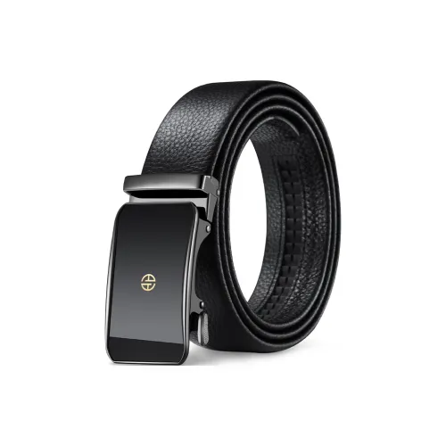 AOKANG Ремни из натуральной коровьей кожи мужские 3,5 см