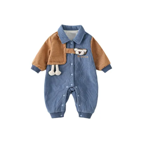 XiaoJinBu Blue Baby Комбинезоны Ползунки