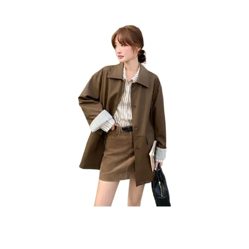 MEXICAN Коричневый Женские Кожаные Куртки