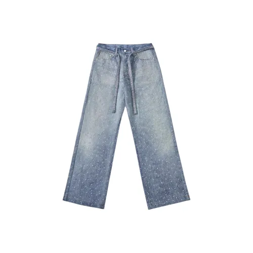 Chisportate Синий Унисекс Джинсы