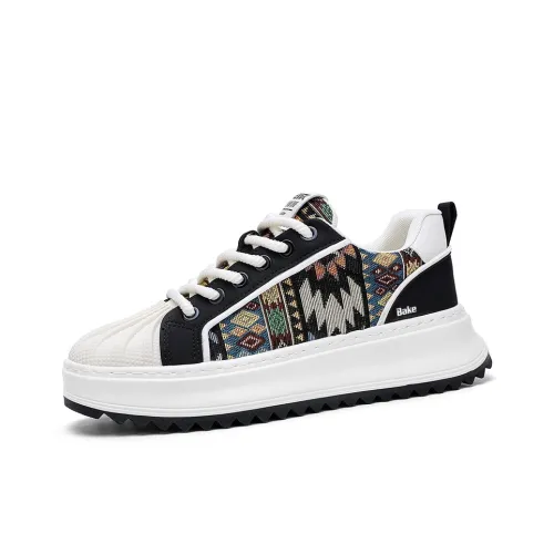 Bake Низкий Топ Мужская Обувь Осенний Зимний Ретро Скейтборд Кроссовки Мужской Легкий Низкий Топ Платформа Повседневная Обувь Мужская