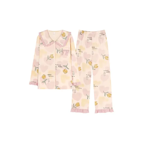 Pretty lady Розовый Тюльпан Женские Пижамные Комплекты
