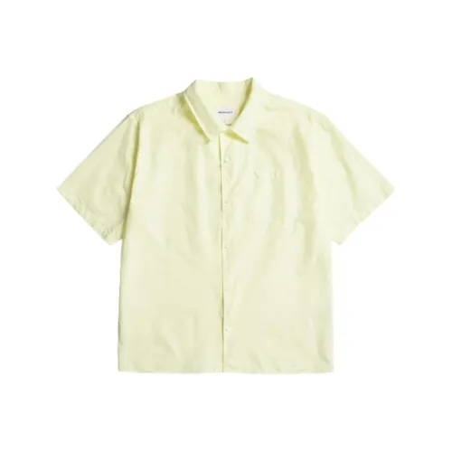 NORSE PROJECTS Светло-желтые мужские рубашки