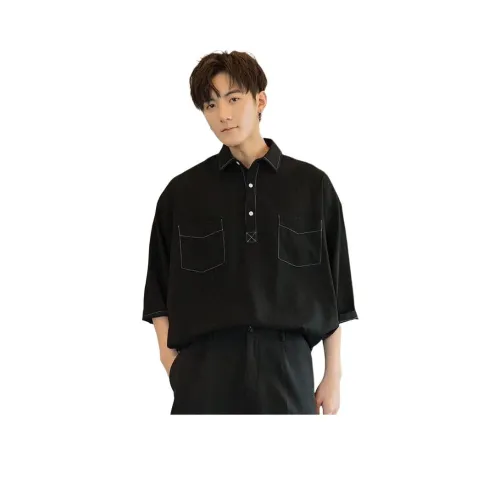 CAT'S PAW Черный Унисекс Рубашки