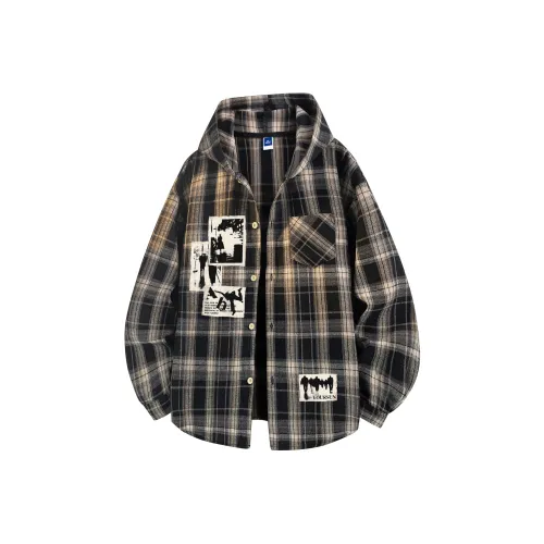 Удобный и освежающий унисекс рубашка пальто