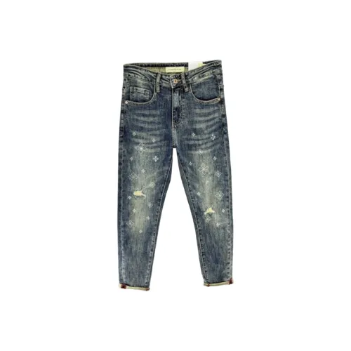 CAT'S PAW Синий Унисекс Джинсы