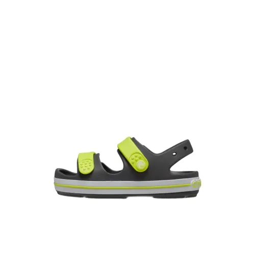Crocs Crocband Детские сандалии черно-зеленые для детей 3-7 лет