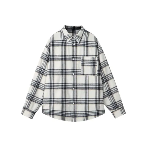 Love Monster Белая клетка Унисекс Рубашки