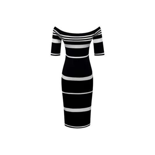 QIAOMONVHAI Короткое платье с короткими рукавами женское