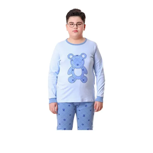 Cotton Gene Синий Медвежонок Унисекс Термокомплекты