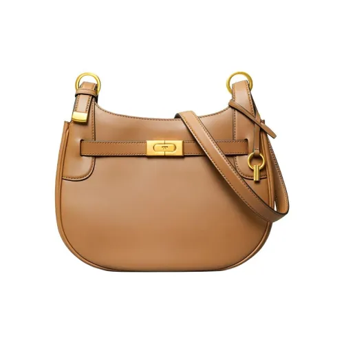 TORY BURCH Lee Radziwill Кожа Седло Сумка Сумка через плечо Большая Женская Карамель