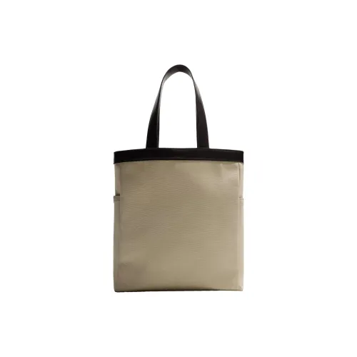 ZARA Хлопок Сумка Сумка через плечо Стандартная Мужская Бежево-желтая