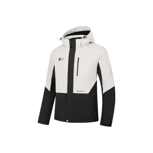 QIAODAN Дымчатый Белый Черный Мужской Тренч