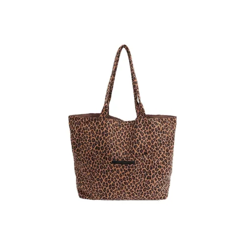 NOMK Замша Тоут Сумка Плечевая Сумка Стандартная Женская Коричневая с Леопардовым Принтом Зеленая с Леопардовым Принтом