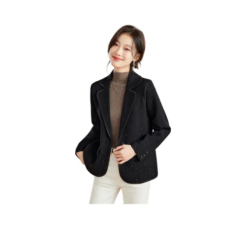 MJ Осенний Трикотажный Бизнес Костюм Пальто для Женщин