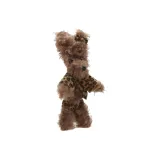 Коричневый, леопардовый принт, щенок с пушистым мехом