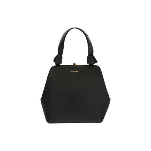 JIL SANDER Goji Телячья кожа Сумка Маленькая Женская Черная