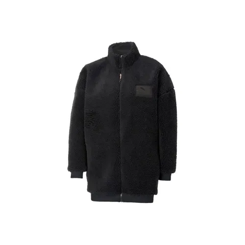 PUMA Утолщенный And Флисовая Линейка Куртка Зимняя Женская Черная