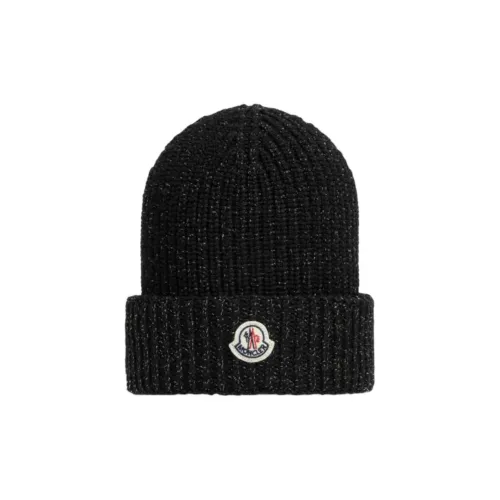 Moncler Чистая шерсть Шапки-бини Детский Черный