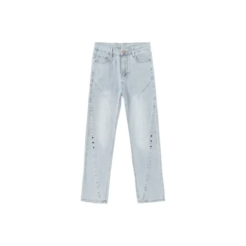 The Simpsons Светло-синие Унисекс Джинсы