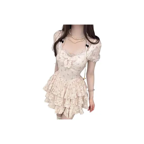 OMOIDAS Короткий рукав Платье Женское