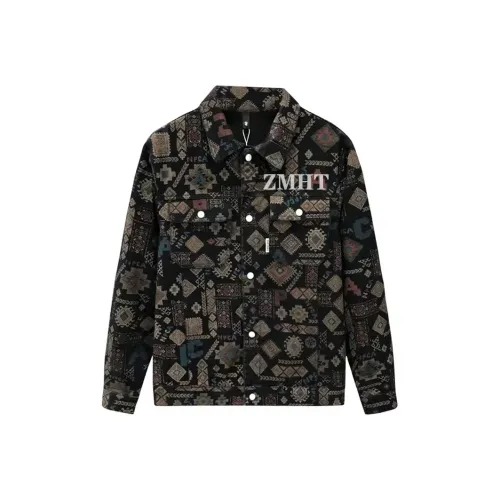 ZMHT Черный Нет С принтом Унисекс Куртки