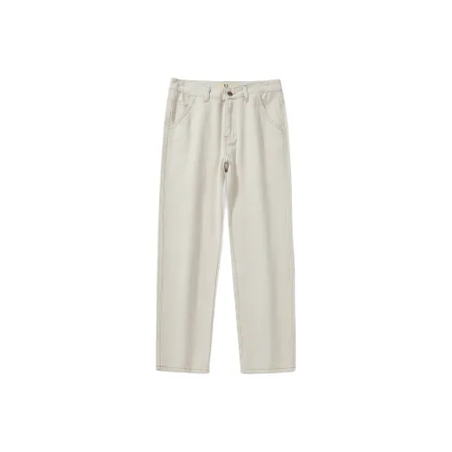 HIPANDA Ecru Unisex Jeans