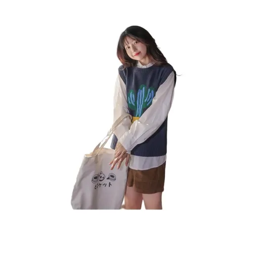 ZVJH Темно-синий женский трикотаж